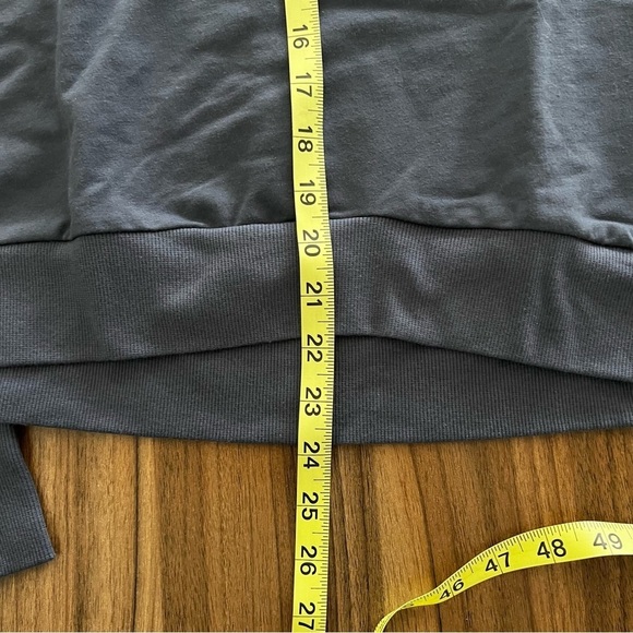 All in Motion™ Women's French Terry Butter Wash Sweatshirt Slate Size L - Picture 13 of 15